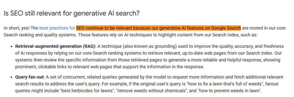 SCREENSHOT OF GOOGLE BLOG